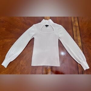 Twelfth by Ontwelfth Sweater with Cutout neckline beaded detail